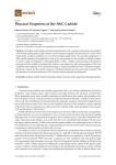 Physical Properties of the NbC Carbide