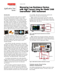 Measuring Low Resistance Devices with High Current