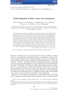 Partial migration in fishes: causes and consequences