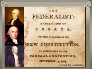 Federalists vs. Anti-federalists