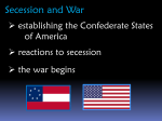 Secession and War