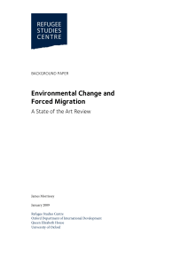 Environmental Change and Forced Migration