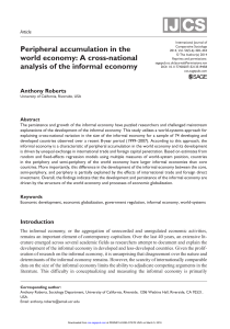 Peripheral accumulation in the world economy: A cross