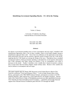 Identifying Government Spending Shocks: It`s All in the