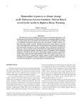 Mammalian responses to climate change at the Paleocene