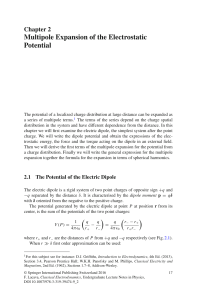 Multipole Expansion of the Electrostatic Potential