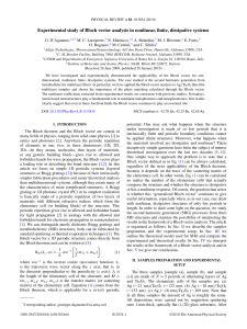 Experimental study of Bloch vector analysis in nonlinear, finite