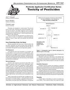 Toxicity of Pesticides - OSU Fact Sheets