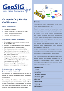 Earthquake Early Warning Rapid Response