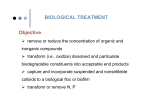 BIOLOGICAL TREATMENT Objective