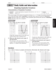 9-1 Study Guide and Intervention