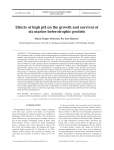 Effects of high pH on the growth and survival of six marine