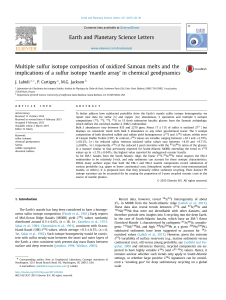 Multiple sulfur isotope composition of oxidized Samoan melts and