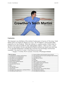 Crowther`s Tenth Martini - University of Washington