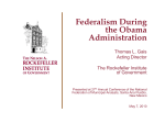 federalism under obama - Rockefeller Institute of Government