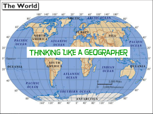 Thinking Like a Geographer