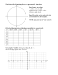 worksheet for graphing all six basic trig functions