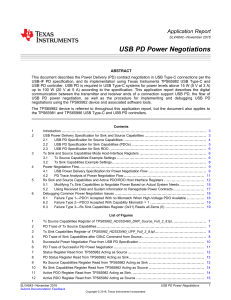 USB PD Power Negotiations