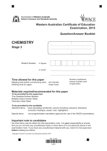 Examination - SCSA - School Curriculum and Standards Authority