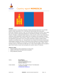 Country report MONGOLIA - Rabobank, Economic Research