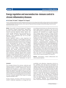 Energy regulation and neuroendocrine–immune control in
