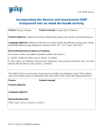 Incorporating the Review and Assessment SIOP Component into an