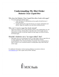 Diabetic Clear Liquid Diet