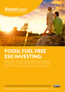 fossil fuel free esg investing