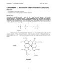 Preparation of a Coordination Compound