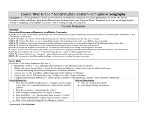 Course Title: Grade 7 Social Studies-
