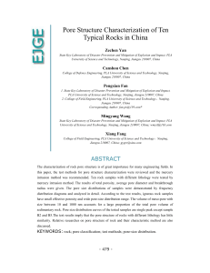 Pore Structure Characterization of Ten Typical Rocks in China