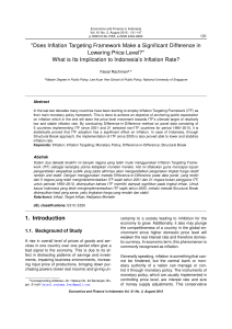 "Does Inflation Targeting Framework Make a Significant Difference