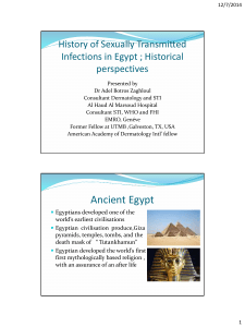 History of Sexually Transmitted Infections in Egypt