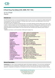 4-Panel Drug Test (Strip) (COC, MOR, PCP, THC)
