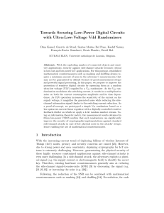 Towards Securing Low-Power Digital Circuits with Ultra