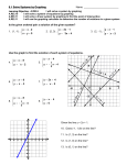 6.1 solve systems by graphing wkst