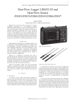 Heat Flow Logger LR8432-20 and Heat Flow Sensor Z2012