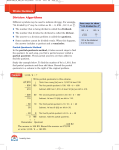 Division Algorithms