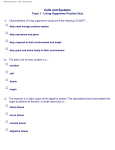 Cells and Systems - Topic 1 Practice Quiz