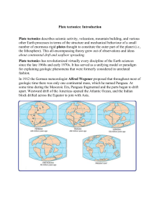 Plate tectonics - Geological Society of India