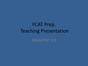 FCAT MOCK 2.0 teaching presi