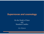 Supernovae and cosmology