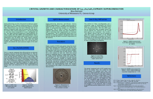 Poster containing the research description and results
