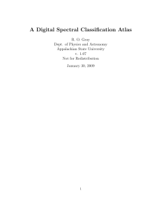 A Digital Spectral Classification Atlas