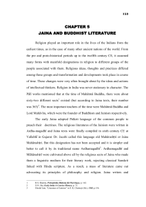 CHAPTER 5 JAINA AND BUDDHIST LITERATURE