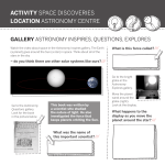 ACTIVITY SPACE DISCOVERIES LOCATION ASTRONOMY CENTRE