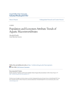 Population and Ecosystem Attribute Trends of Aquatic