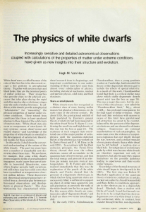 The physics of white dwarfs