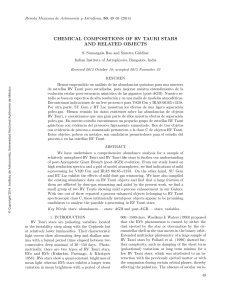 chemical compositions of rv tauri stars and related objects