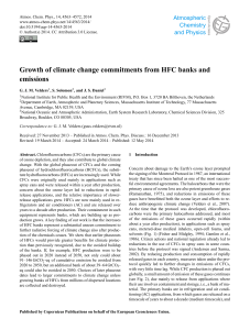 Growth of climate change commitments from HFC banks and